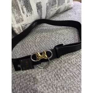 Buckle-Down Disney Wide Belt Black Minnie Mouse SilverBuckle Size M